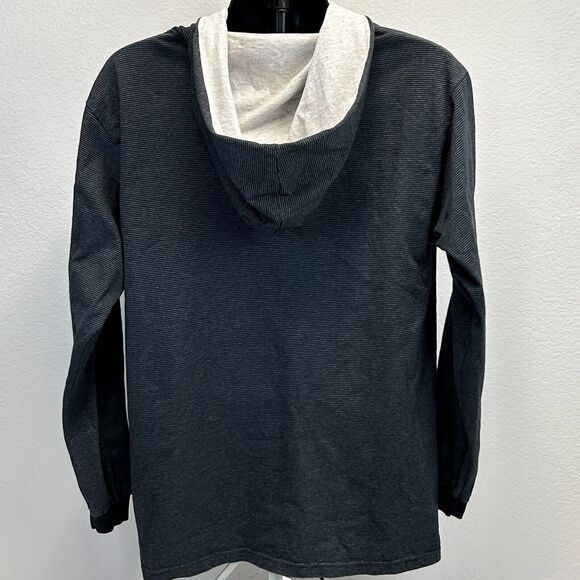 Vintage 90s Las Vegas Raiders Hooded T Shirt NFL Long Sleeve Hoodie Gray L Large - Picture 3 of 8